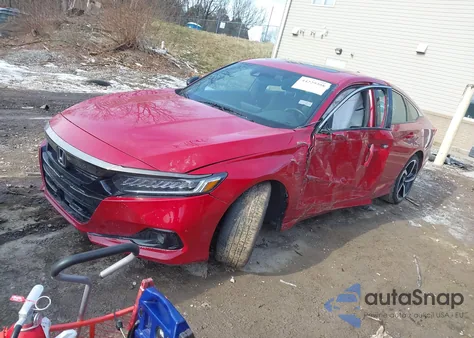 2022 Honda Accord Sport 2.0T from USA, damaged, VIN 1HGCV2F33NA004185